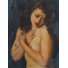 FRENCH FEMALE NUDE OIL PAINTING BY JEAN DESPUJOLS PIC-1