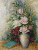 VIETNAMESE FLORAL STILL LIFE PAINTING BY LE PHO PIC-1