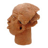 ANCIENT AFRICAN NOK TERRACOTTA HEAD SCULPTURE PIC-2