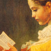 YOUNG GIRL READING OIL PAINTING AFTER FRAGONARD PIC-2
