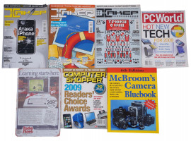 COLLECTION OF REFERNCE MAGAZINES BROCHURES CAMERAS