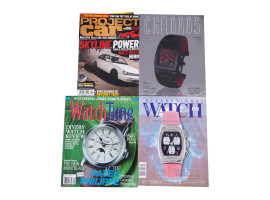 COLLECTION OF WATCH CATALOGS BROCHURES MAGAZINES