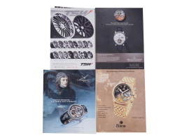 COLLECTION OF WATCH CATALOGS BROCHURES MAGAZINES