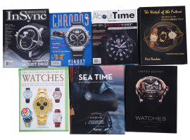 COLLECTION OF WATCH CATALOGS BROCHURES MAGAZINES