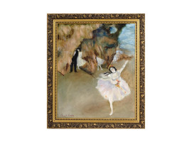 IMPRESIONIST PAINTING BALLERINA AFTER EDGAR DEGAS