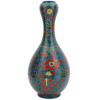 ANTIQUE CHINESE CERAMIC CLOISONNE GOURD SHAPED VASE PIC-1