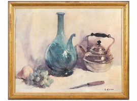 STILL LIFE GICLEE PRINT ON CANVAS AFTER R COLAO