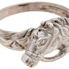 FIGURAL HORSE HEAD DESIGN STERLING SILVER RING PIC-1