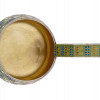 RUSSIAN GILT SILVER CLOISONNE ENAMEL KOVSH LADLE PIC-5