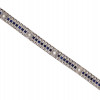 ART DECO PLATINUM SAPPHIRE DIAMONDS LINE BRACELET PIC-2