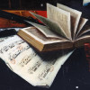 STILL LIFE WITH BOOKS PAINTING AFTER W.M. HARNETT PIC-3