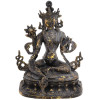 ANTIQUE SINO TIBETAN GILT BRONZE TARA  BUDDHA SCULPTURE PIC-1