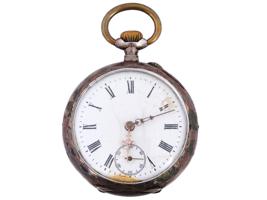 ANTIQUE GERMAN STERLING REMONTOIR POCKET WATCH