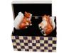 PORCELAIN SALT AND PEPPER SET BY MACKENZIE-CHILDS PIC-0