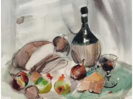 STILL LIFE WATERCOLOR PAINTING BY ELEANOR MAURICE