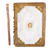 ANTIQUE GILT BRONZE AND MOTHER OF PEARL NOTEBOOK PIC-1