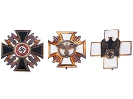 WWII NAZI GERMAN THIRD REICH CROSS ORDER BADGES