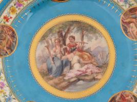 ANTIQUE ROYAL VIENNA CABINET PORCELAIN PLATE SIGNED