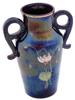 VINTAGE PORCELAIN ENAMEL VASE WITH HANDLES PIC-0