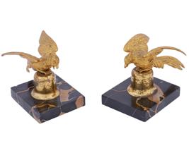 VINTAGE BRASS EAGLE FIGRUINE BOOKENDS