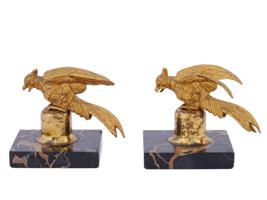 VINTAGE BRASS EAGLE FIGRUINE BOOKENDS