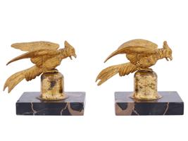 VINTAGE BRASS EAGLE FIGRUINE BOOKENDS