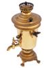 ANTIQUE RUSSIAN BRASS SAMOVAR ON FOUR FEET PIC-0