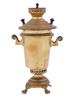 ANTIQUE RUSSIAN BRASS SAMOVAR ON FOUR FEET PIC-4