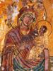 ANTIQUE GREEK ORTHODOX ICONS VIRGIN MARY IN OKLAD PIC-1