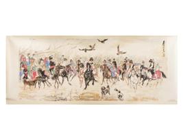 14 FEET LONG CHINESE PAINTING BY HUANG ZHOU