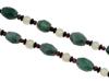 CHINESE EXPORTS ART DECO STONES STERLING NECKLACE PIC-2