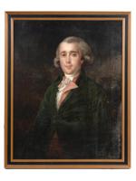 ANTIQUE 18TH C ENGLISH MALE PORTRAIT OIL PAINTING