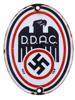 WWII NAZI GERMAN DDAC AUTOMOBILE CLUB STREET SIGN PIC-0