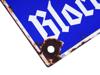 WWII NAZI GERMAN ERA BLOCKWART ENAMEL IRON SIGN PIC-2