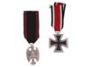 WWII GERMAN KNIGHTS CROSS AND AUSTRIAN MEDAL OF MERIT PIC-1