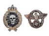 WWI AND WWII NAZI GERMAN STORMTROOPER POLICE BADGES PIC-0