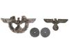 WWII NAZI GERMAN THIRD REICH POLICE EAGLE CAP BADGES PIC-1