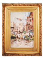 ANTIQUE ITALIAN NAPLES PAINTING SIGNED DE FULVIS