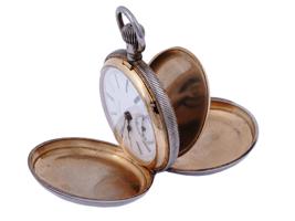 ANTIQUE SILVER POCKET WATCH BY VICTOR
