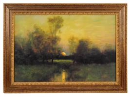 MID CENT IMPRESSIONIST SUNSET LANDSCAPE PAINTING