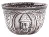 17 CENTURY SMALL RUSSIAN TSAR ENGRAVED SILVER CUP PIC-1