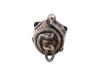 RUSSIAN 88 SILVER RUBY FIGURAL SNAKE EGG PENDANT PIC-4