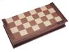 VINTAGE CHESS BOARD WITH CARVED WOOD GAME PIECES PIC-2