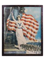 WWI AMERICAN FLAG OF FREEDOM POSTER BY EG RENESCH