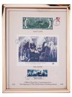 1976 INDEPENDENCE FIRST DAY COMMEMORATIVES FRAMED