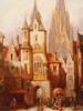 ANTIQUE FRENCH EVREUX PAINTING BY HENRI SCHAFER PIC-1