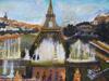 AMERICAN EIFFEL TOWER PAINTING BY BEA REINMAN PIC-1