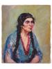 MID CENT FEMALE PORTRAIT OIL ON CANVAS PAINTING PIC-0