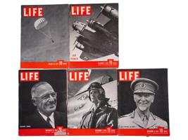 WORLD WAR II ISSUES OF LIFE MAGAZINE
