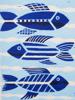 LIMITED EDITION COLOR LINOCUT FISH BY DAVID MALL PIC-1